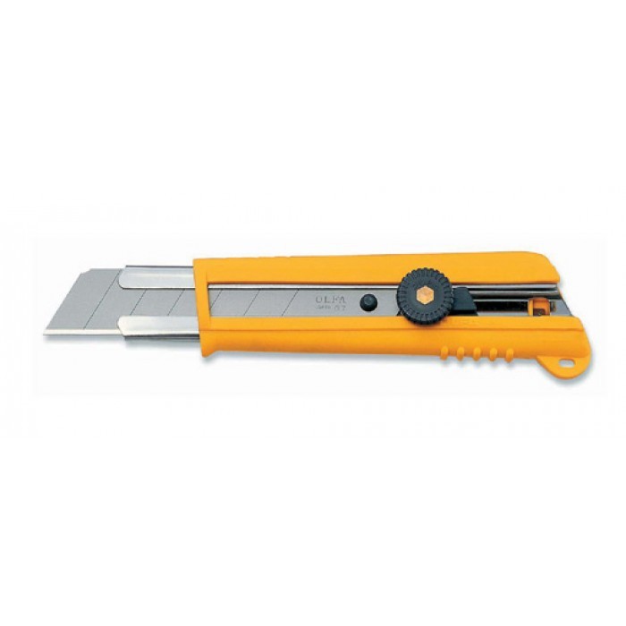 

OLFA NH-1 Pisau Cutter 25mm Rubber Grip Ratchet Lock Utility Knife 25 mm