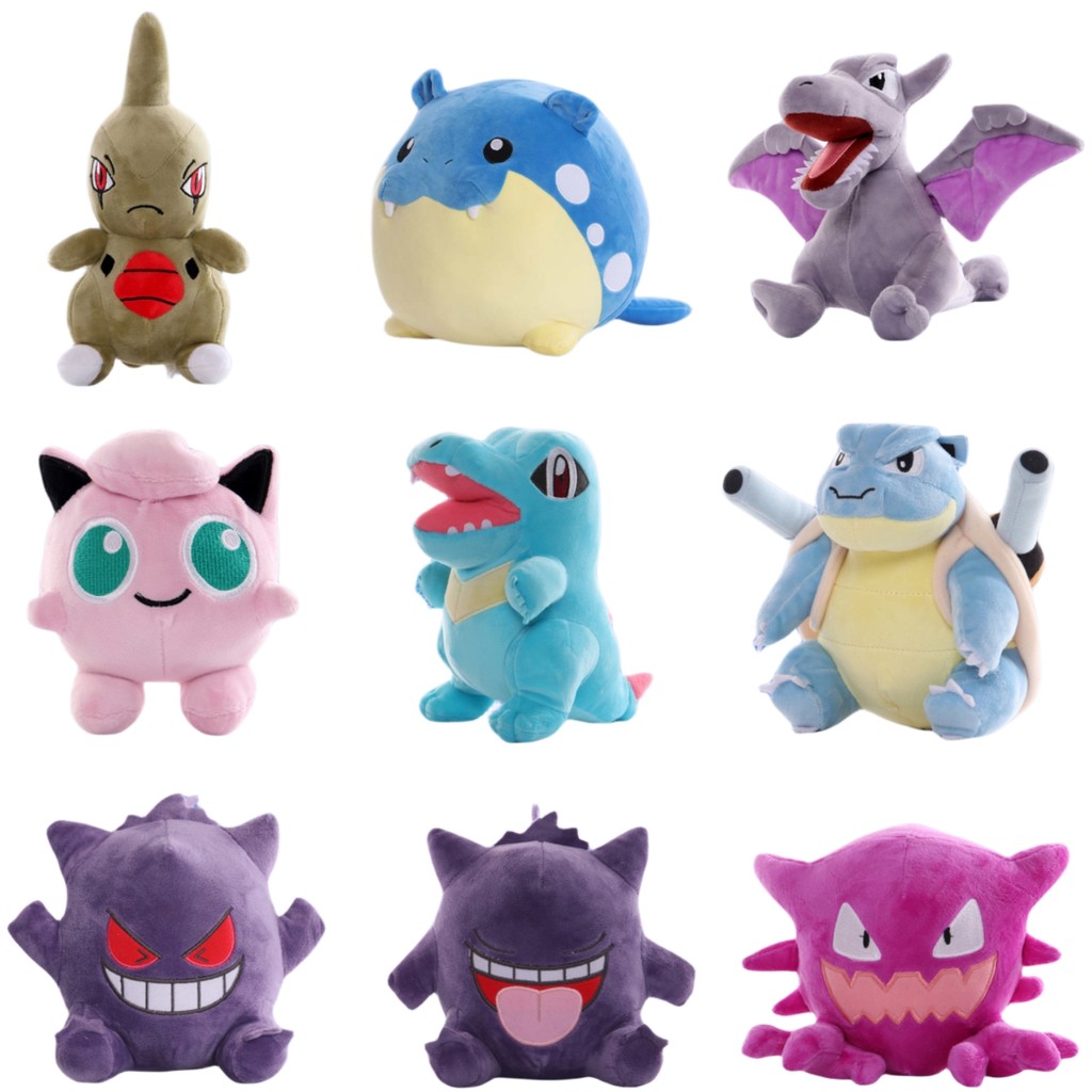 Pokemon Pika u Plush Blastoise Lapras Haunter Gengar Spheal Jigglypuff Pelu e Kawaii Plushies Toys H