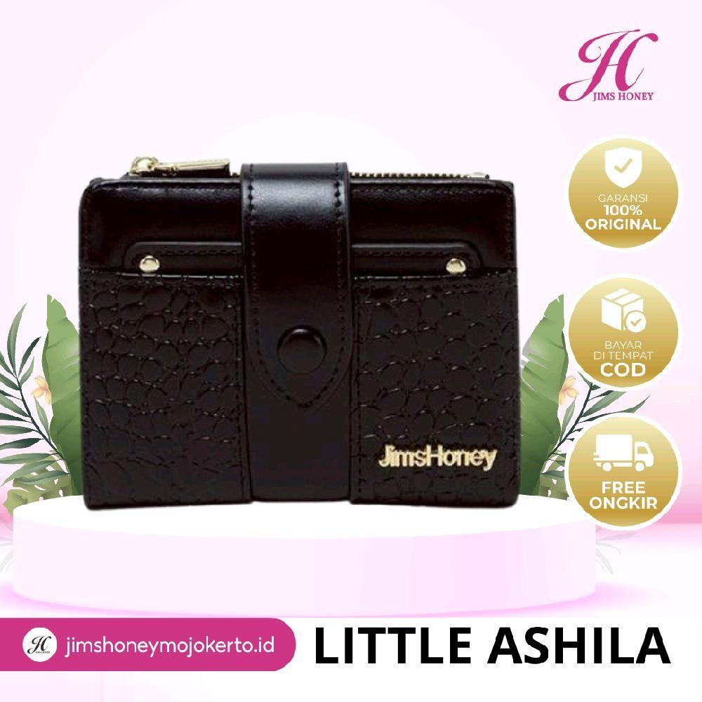 JIMS HONEY LITTLE ASHILA WALLET DOMPET LIPAT PENDEK WANITA KULIT COIN KARTU Uang