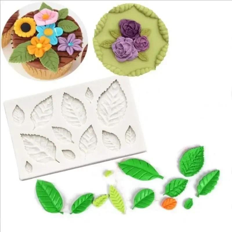 

3D Rose Leaf Silicone Mold Versatile Cake Decorating Tool ,Chocolate & Resin Non-Stick, Easy Release Perfect for Baking Enthusia