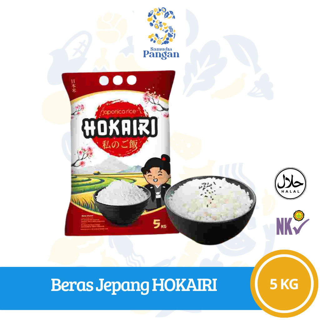 

Beras Jepang Hokairi Topi Koki - Japonica Rice Hokairi 5kg