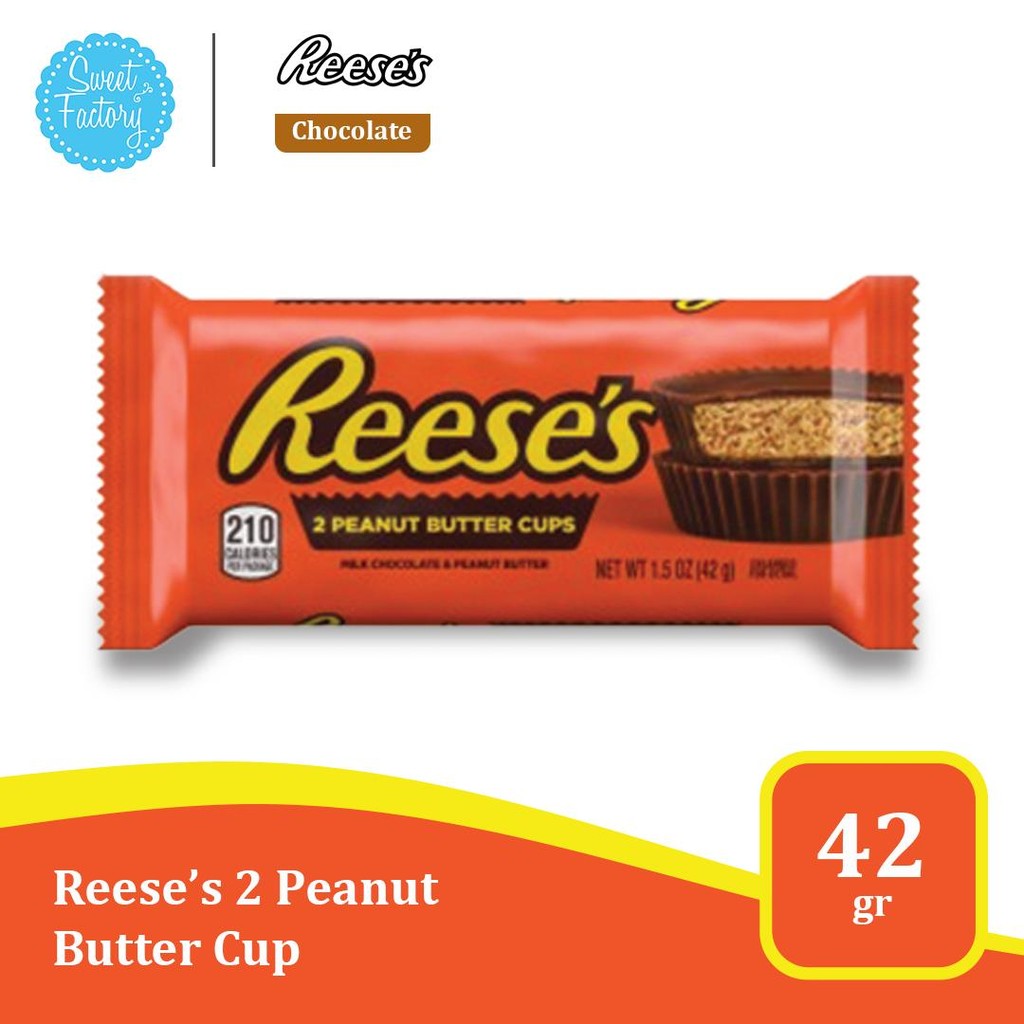

Reese’s 2 Peanut Butter Cups 42gr – Cokelat & Selai Kacang Klasik Favorit Dunia