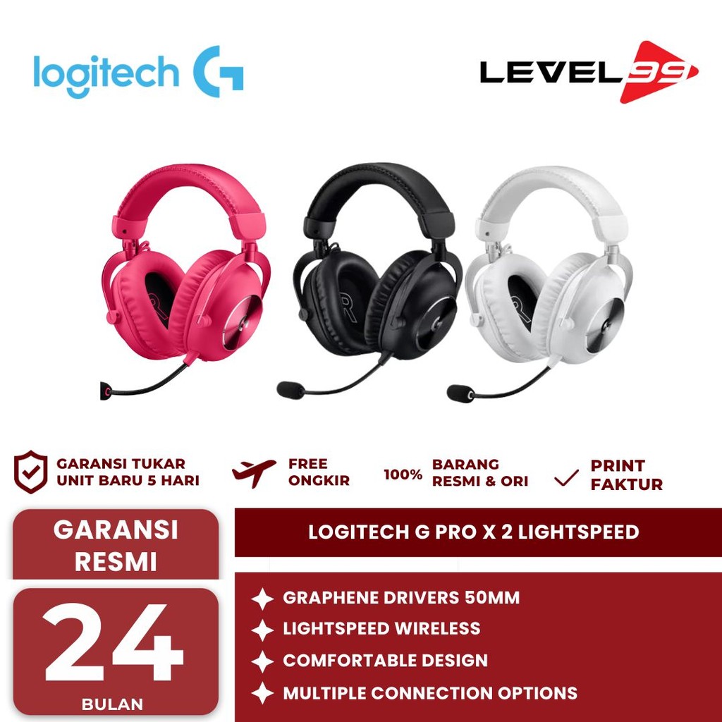 LOGITECH G PRO X 2 LIGHTSPEED WIRELESS Gaming Headset