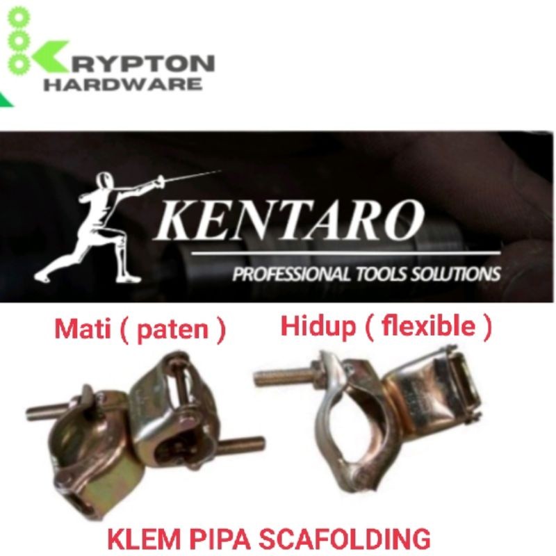 klem / clamp pipa scafolding 54mm kentaroRUSTY