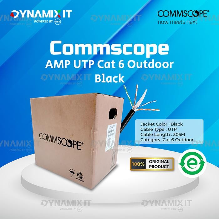 Commscope UTP Cat.6 OUTDOOR Black 305m
