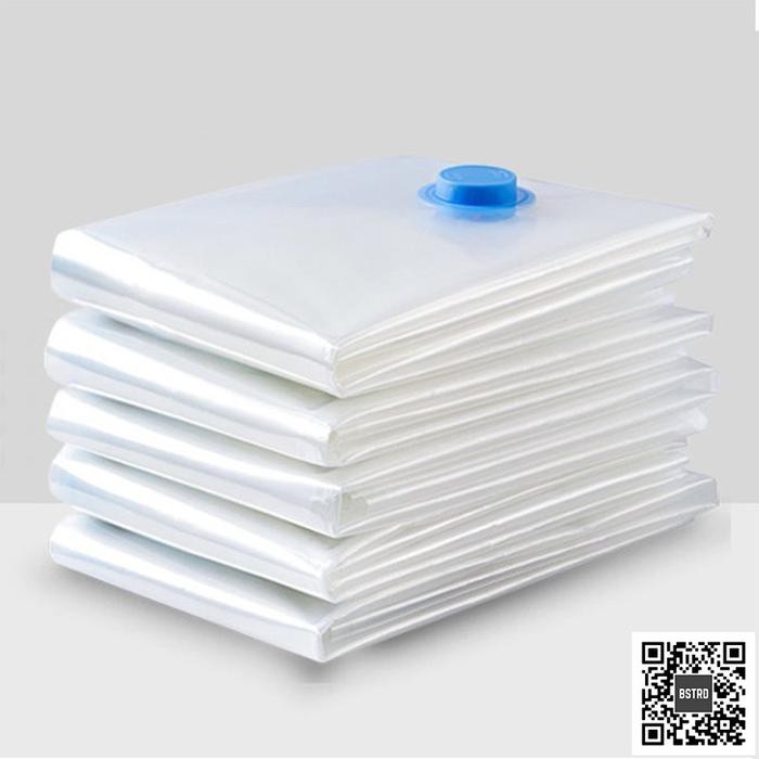 R P e NEW POMPA VACUUM ELEKTRIK PLASTIK VACUM BAJU ALAT VAKUM PAKAIAN TRAVEL - 30x40CM BENING