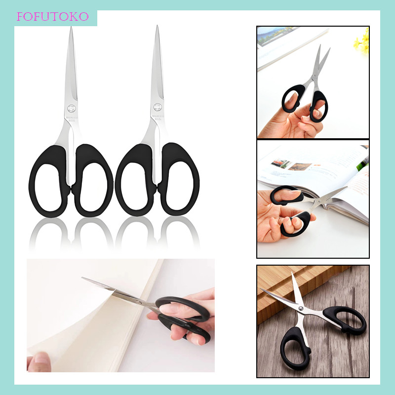 

Gunting Kertas Stainless / Gunting Tajam/Gunting Kain / Gunting Serbaguna Anti Karat / Gunting Stainless Steel Gunting Medium Hitam Ukuran 13.5cm