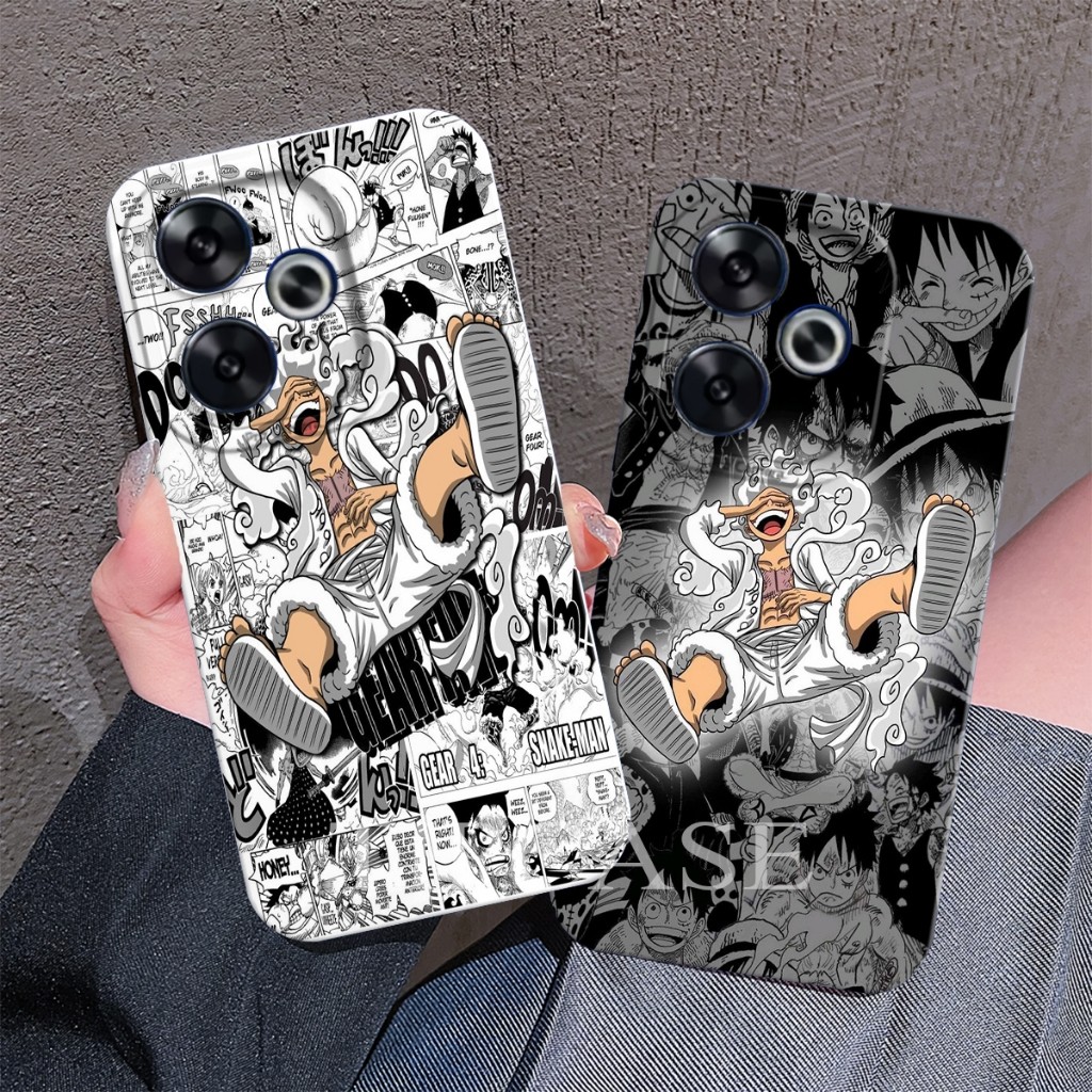 Silikon Poco F6 F4 F3 case Pelindung Camera motif One Piece