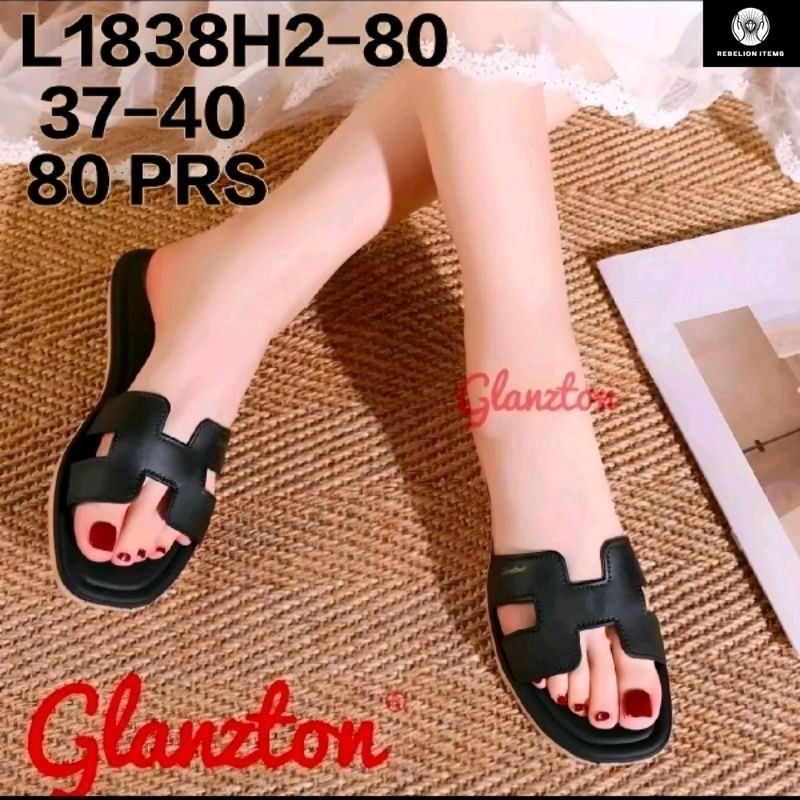 SANDAL WANITA HERMS GLANZTON KARET JELLY IMPORT TERLARIS Shoes