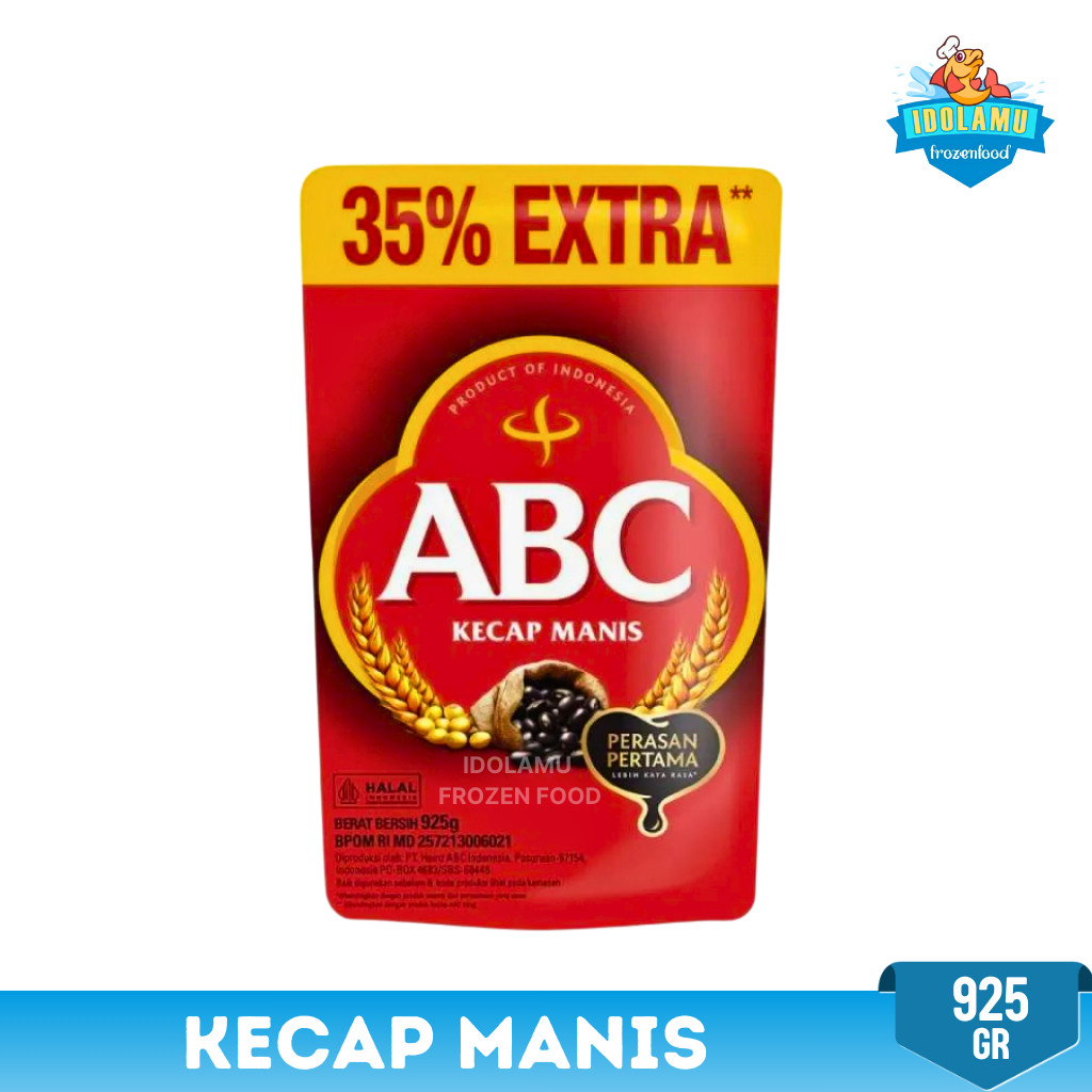 

kecap abc kecap manis kemasan pouch 925 ml