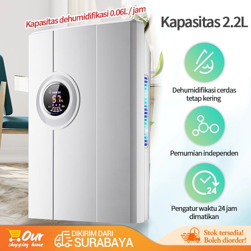 Rumah tangga Dehumidifier Ruangan / Smart Dehumidifier 2.5L / dehumidifier senyapCO