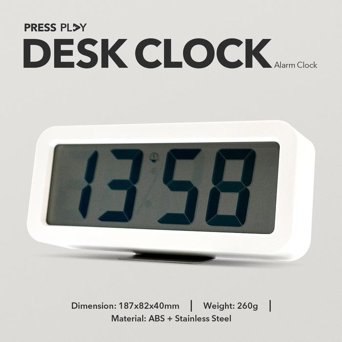 Digital Desk Clock LCD by Press Play - A: Desk Clock