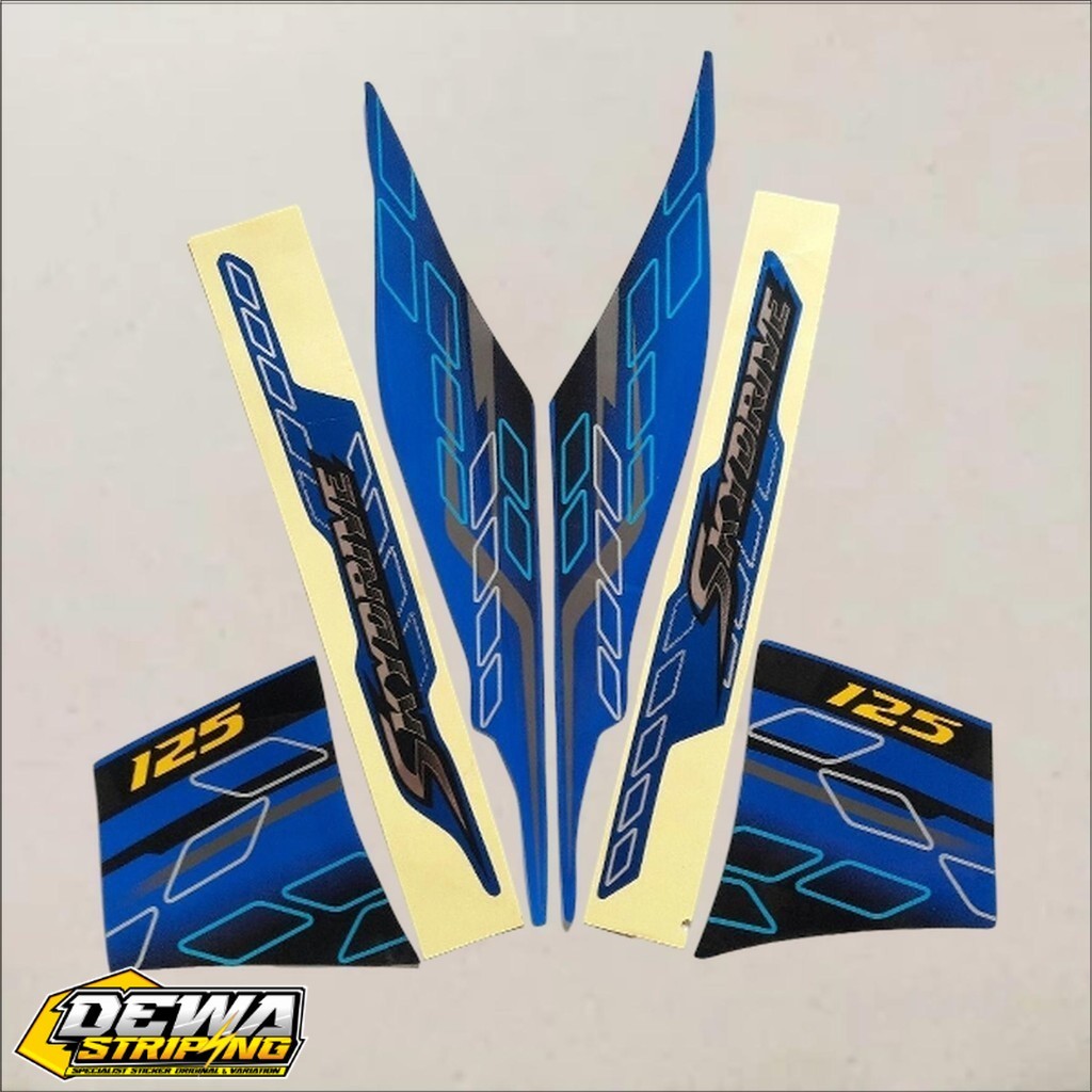 striping stiker SkyDrive biru