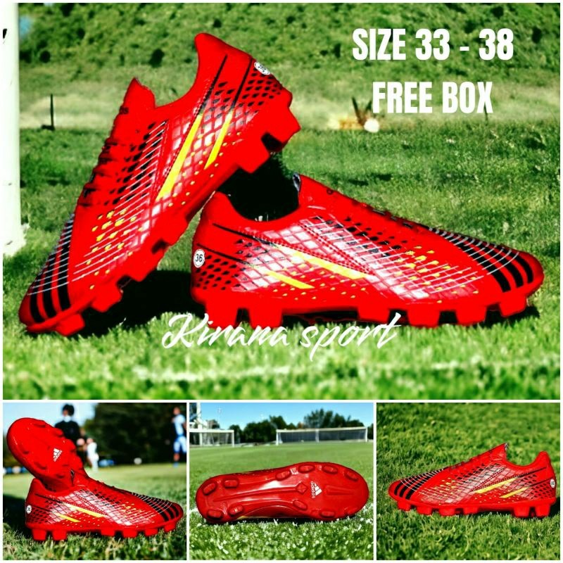 SEPATU BOLA ANAK SIZE 33 - 38 ADIDAS PREDATOR  TERKINI BISA COD CO