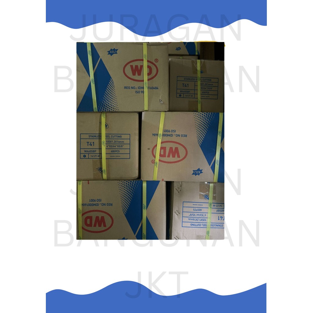 BATU GERINDA GURINDA WD 4 INCH x 1.2 BATU POTONG WD / DUS / 600 PCS