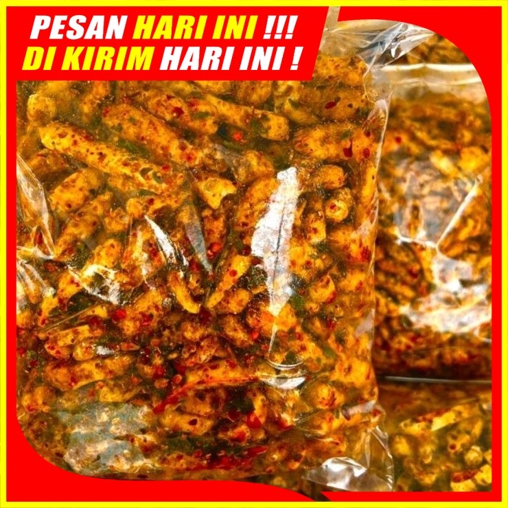 

(ER-06) Basreng Pedas & Original 1KG,500gr,250gr,150gr Basreng Daun Jeruk Renyah Gurih Bumbu Berlimpah