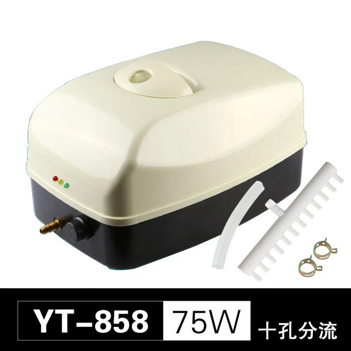 Sunsun Aerator ACDC YT 818 828 838 858 888 pompa udara oksigen airpump kolam Aquarium - YT-858