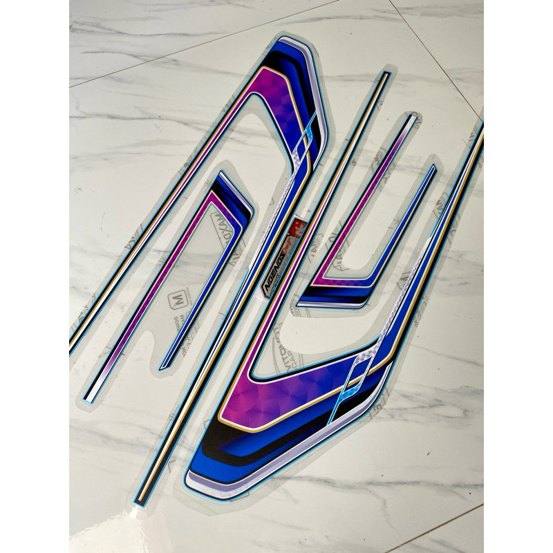 sticker keren Striping sticker GL100 STD custom UV TRANSPARANT