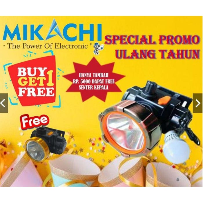 BUY 1 GET 1 SENTER KEPALA MIKACHI MC 6925