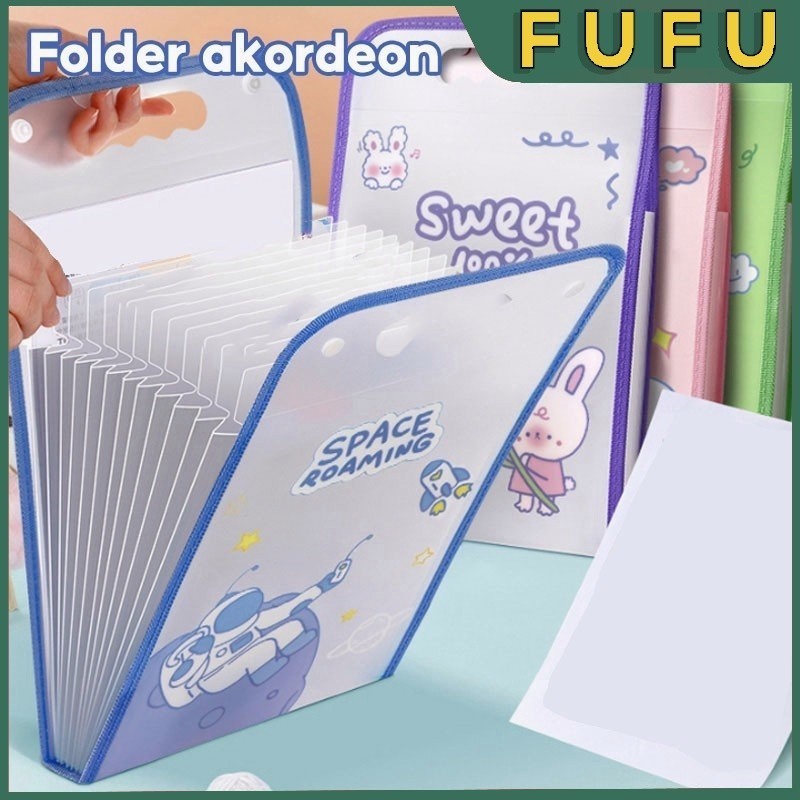 

[BEST SELLER] FUFU File Organizer / penyimpanan berkas / folder portable / tempat kertas ujian