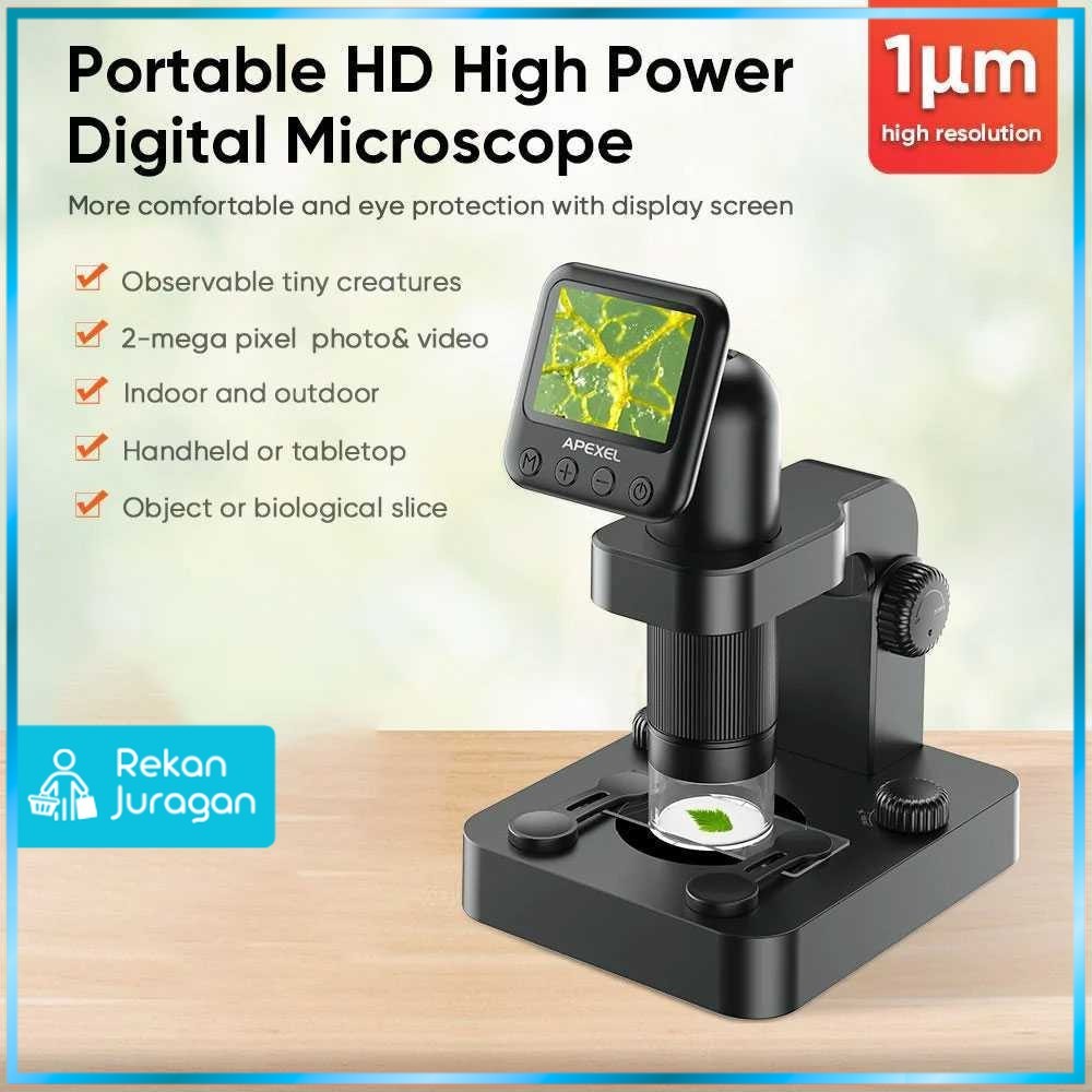 APEXEL Mikroskop Digital Portable Microscope 1um 1080P - APL-MS003