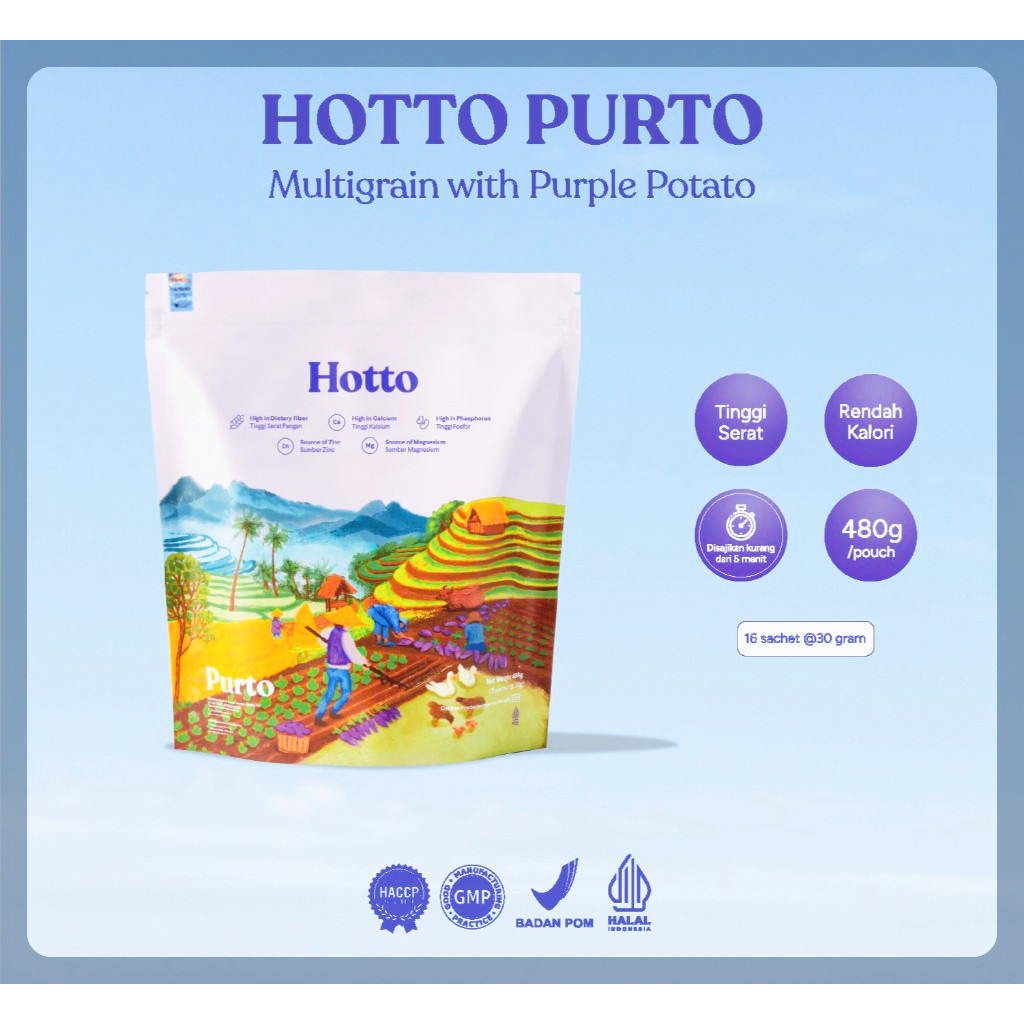 

Hotto Purto Multigrain with Purple Potato 1 Pouch