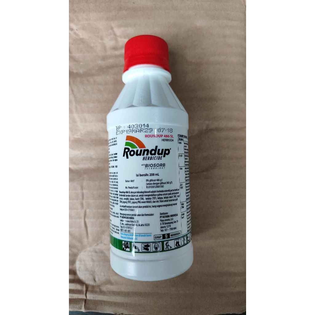 HERBISIDA - - ROUNDUP 200 ML - NUFARM touchdown neo gempur gramoxone pembasmi rumput