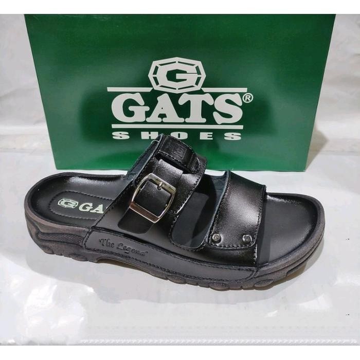 Sandal kulit Gats ZN 772 Hitam original Sandal Pria by gats