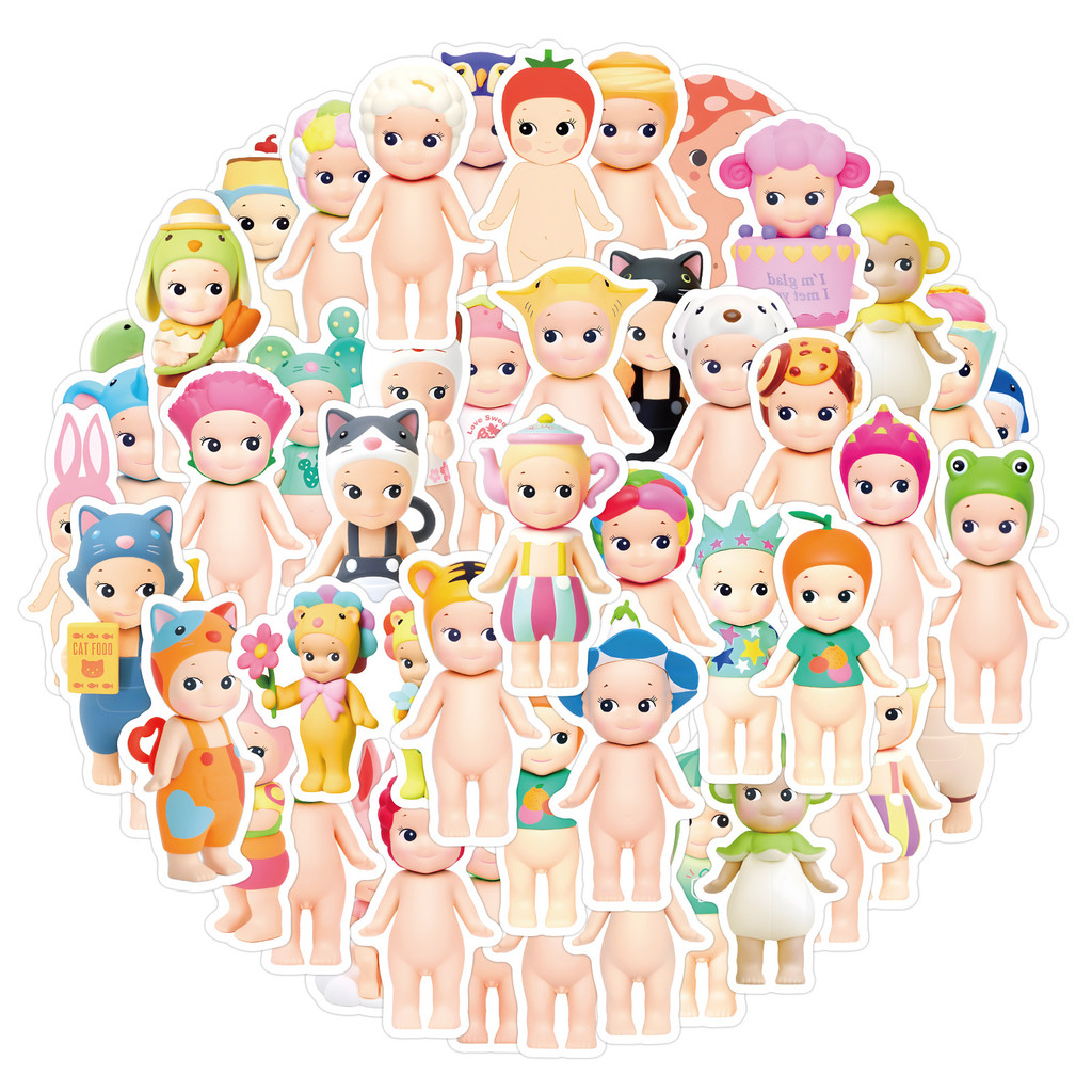 

60Pcs Cute Sonny Angle Stickers Scrapbooking Phone Luggage Skateboard Waterproof Graffiti Decals