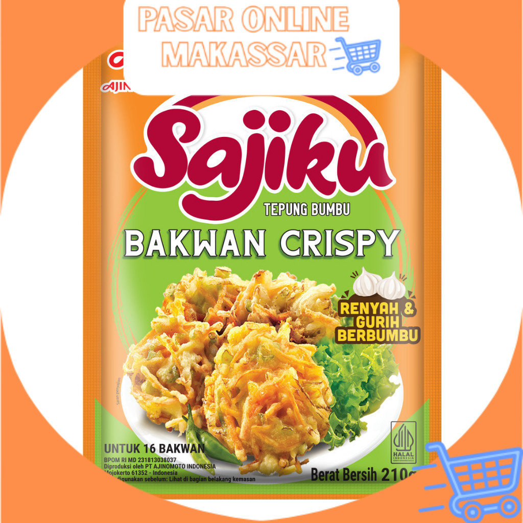 

Sajiku Tepung Bumbu Bakwan Crispy 210gr