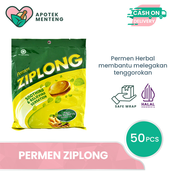 

Permen Ziplong 50 Butir - Permen Pereda Tenggorokan