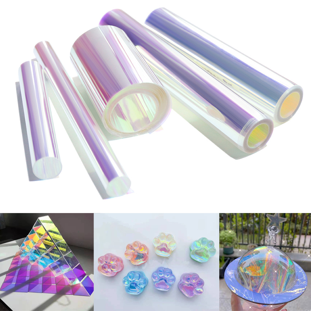 

Aurora Laser Film Foil Resin Jewelry Stuff Reflective Stickers Laser Film DIY Craft Epoxy Silicone Mold Filling Nail Art Supplie