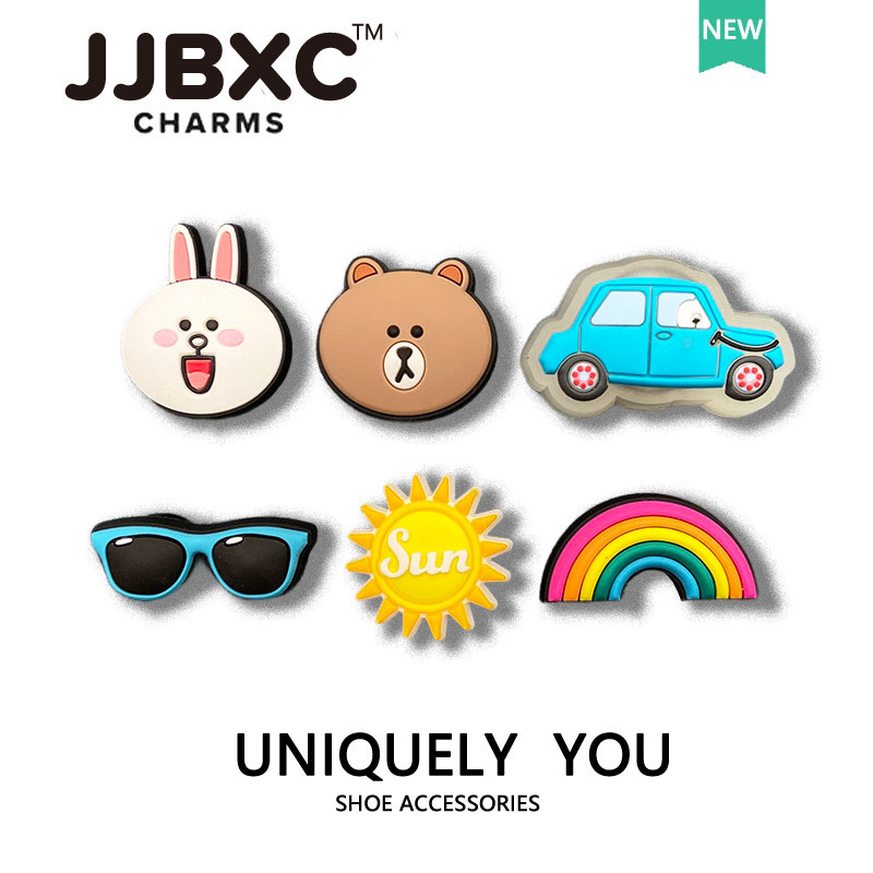 JJBXC charm for crocs  shoe clip accessories Hole Shoe Accessories Suitable Accessories Shoe Flower 