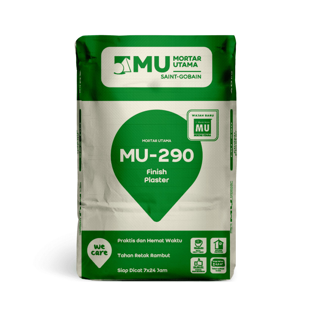 TERHEMAT MORTAR UTAMA MU-290 FINISH PLESTER 40KG