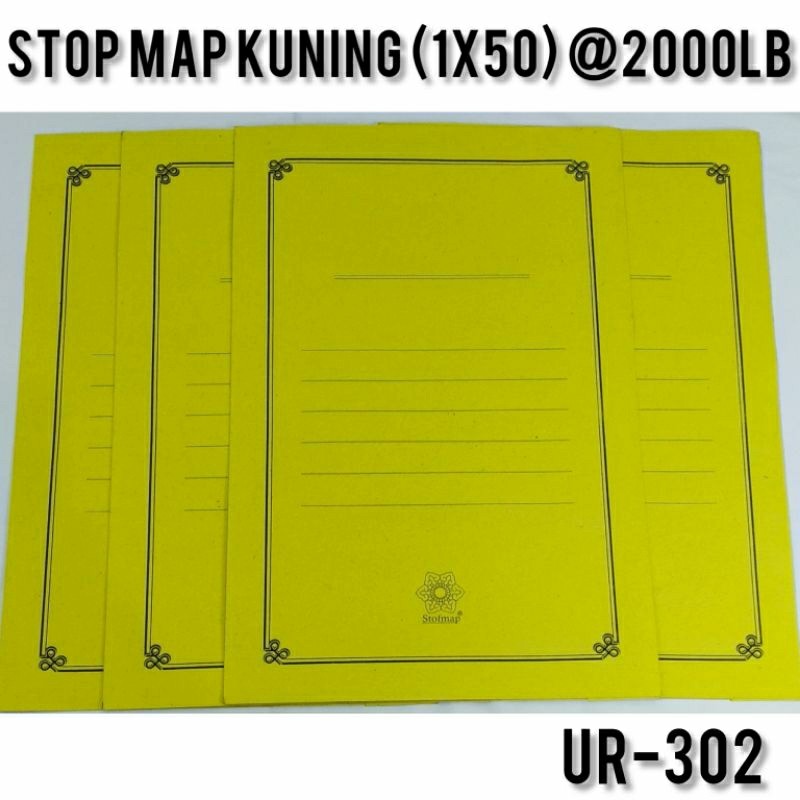 

STOPMAP / STOFMAP / MAP KERTAS WARNA KUNING