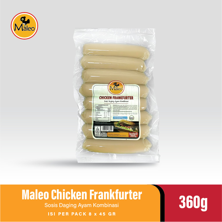 

MALEO CHICKEN FRANKFURTER (23/45) 360 GR