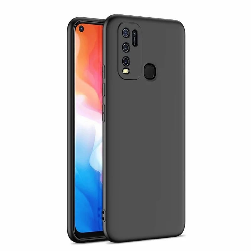 Soft Case Vivo Y30 Vivo Y30i Vivo Y50 Softcase Slim Black Matte Silikon Casing Pro Camera Hitam Polo