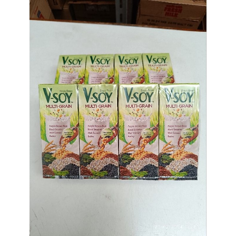 

VSOY Multigrain 200ml / 1 Pack Isi 4 / Soya Bean / Multi Grain