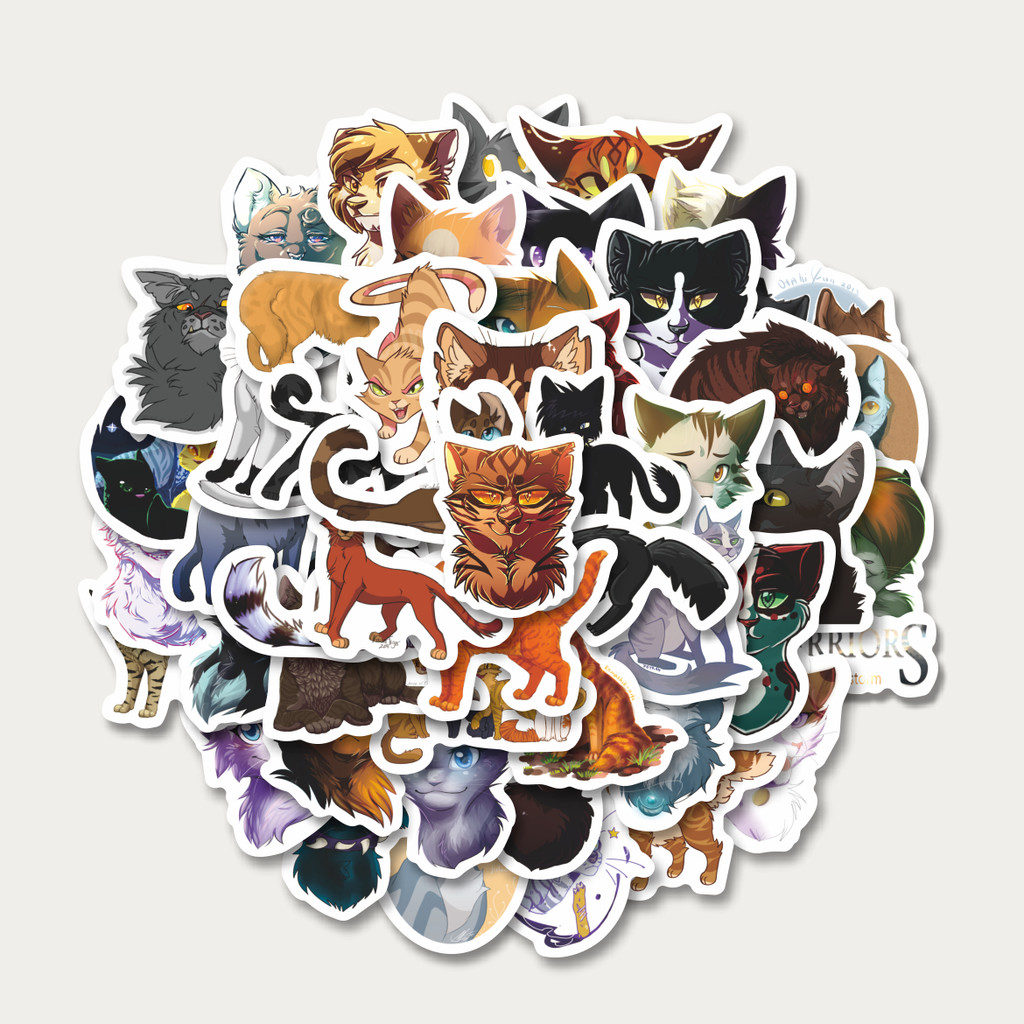 

Sticker Pack Stiker Hewan Warriors Cats [Prajurit Kucing] | Sticker TUMBLR | Stiker LAPTOP KOPER HELM