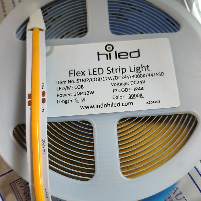 Led Strip Hiled COB 24V - 3000K