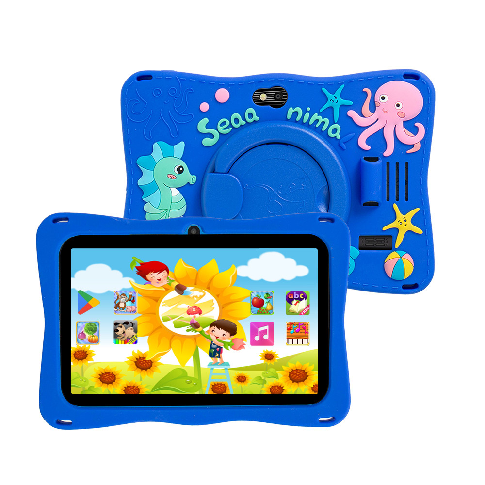 BDF Tablet for Kids 7 In Android 11 System 32 GB WiFi Bluetooth Dual Camera Educational Software Ins