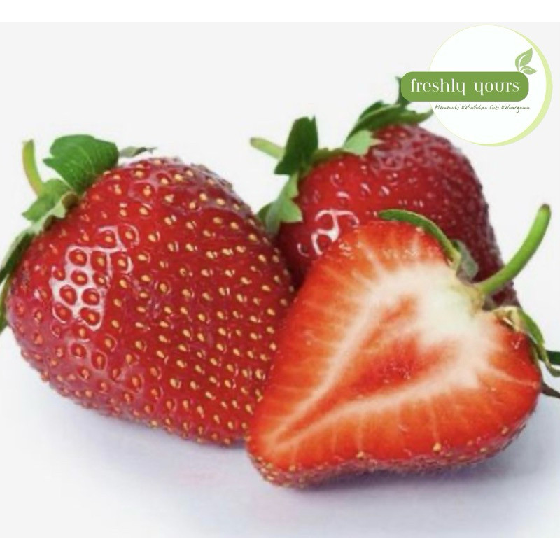 

Buah Strawberry Jumbo 2 Baris Segar Fresh Stroberi Khusus Instan