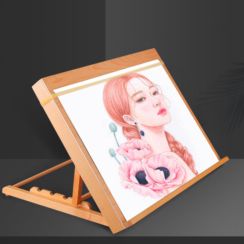 

Wooden easel stand, foldable and adjustable, artist's creative easel, durable and sturdy stand, portable drawing easel