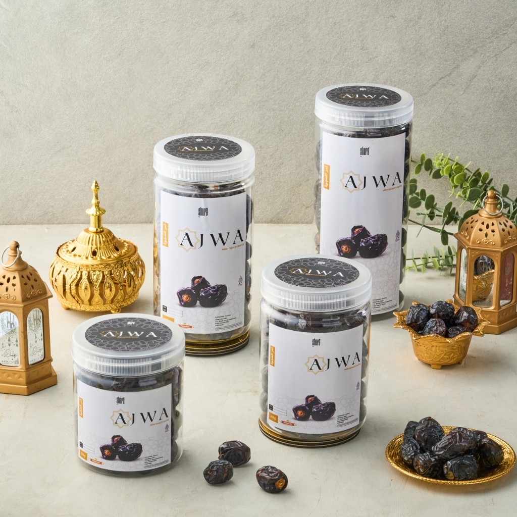 

Shura Kurma Ajwa Toples Kurma Nabi Premium Original High Quality