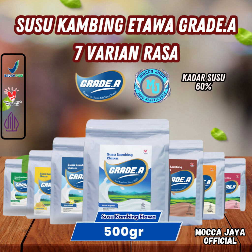

SUSU KAMBING ETAWA BUBUK UNTUK TULANG DAN SALURAN PERNAFSAN 7 VARIAN RASA KEMASAN 500GR