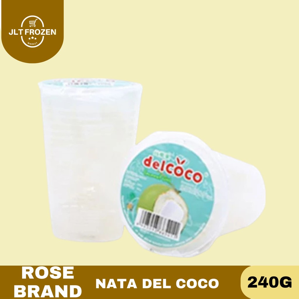 

Rose Brand Nata Del Coco / Nata De Coco / Sari Kelapa kemasan Cup 240g