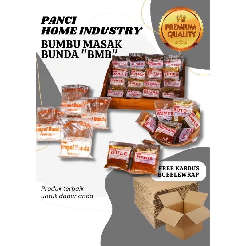 

Bumbu Masak Bunda BMB Sejenis BMM Krengseng Gule Kare Soto Sambal Goreng Rawon