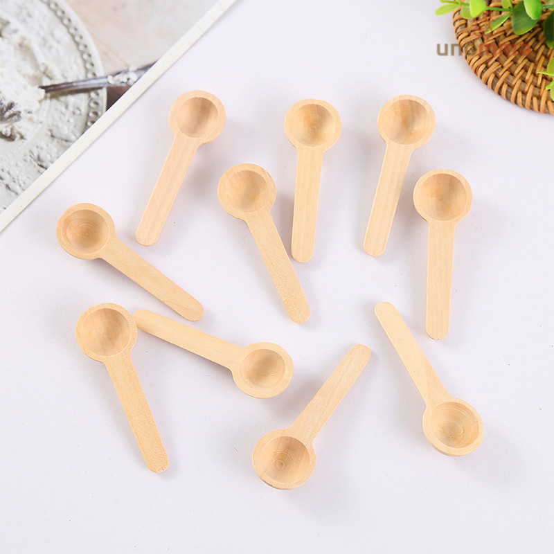 Sendok Madu Kayu Mini Kreatif untuk Anak-anak Sendok Takar Susu Bubuk Sendok Garam Mandi Bubuk