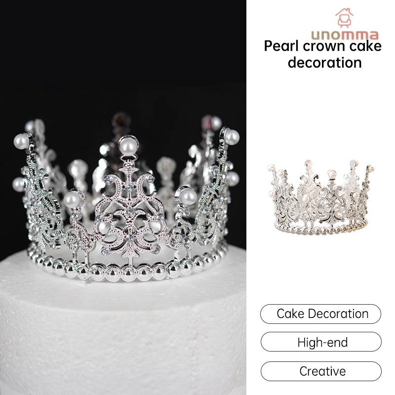 Hiasan Kue Mahkota Mutiara Hiasan Kepala Pengantin Hiasan Kue Hiasan Bunga