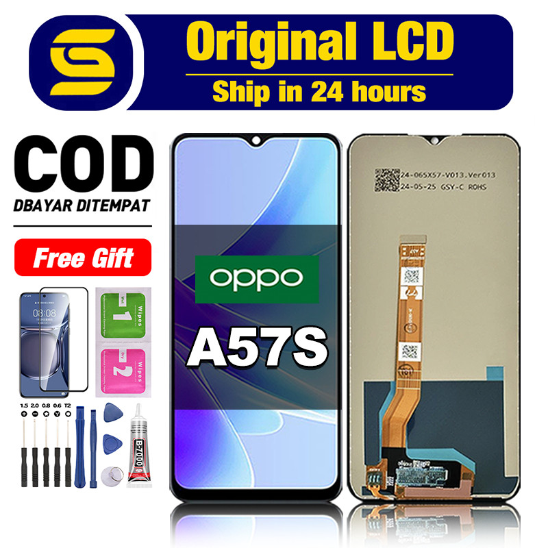 LCD OPPO A57S Ori fullset asli touchscreen original 100% lcd For Glass Digitizer COD